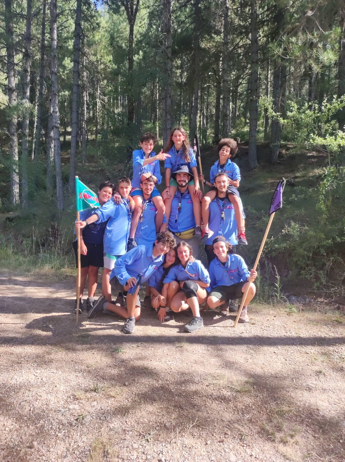 Tropa Afrika trabajando en equipo